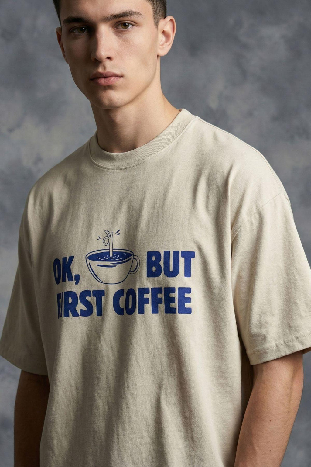 BUT FIRST COFFEE Oversized Tee