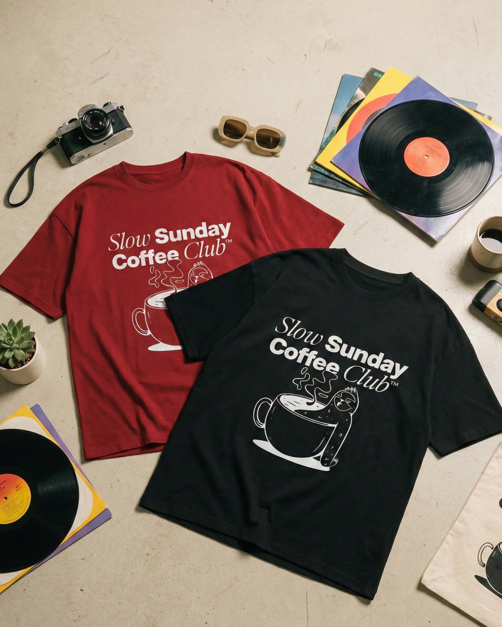 SLOW SUNDAY COFFEE CLUB TEE