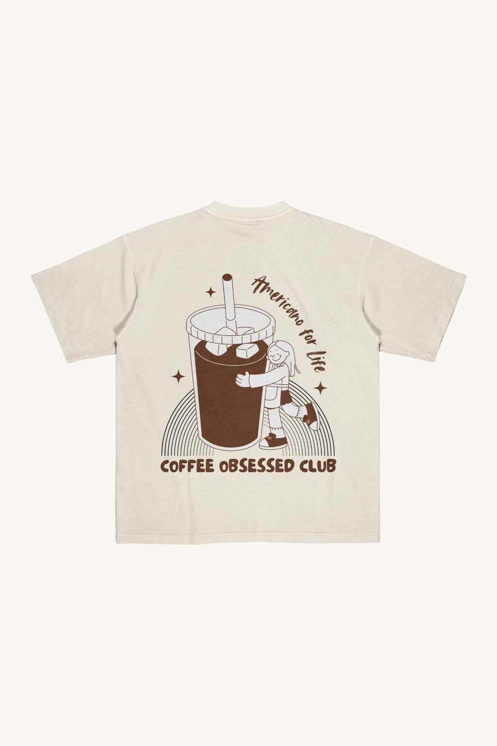 COFFEE OBSESSED Oversized Tee