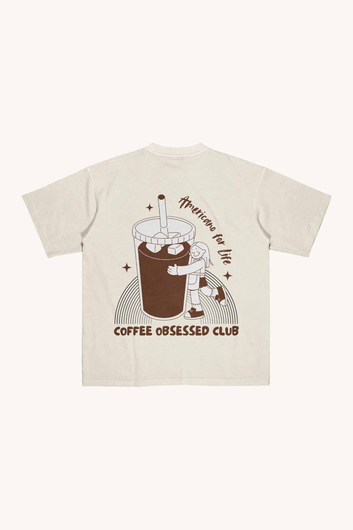COFFEE OBSESSED Oversized Tee