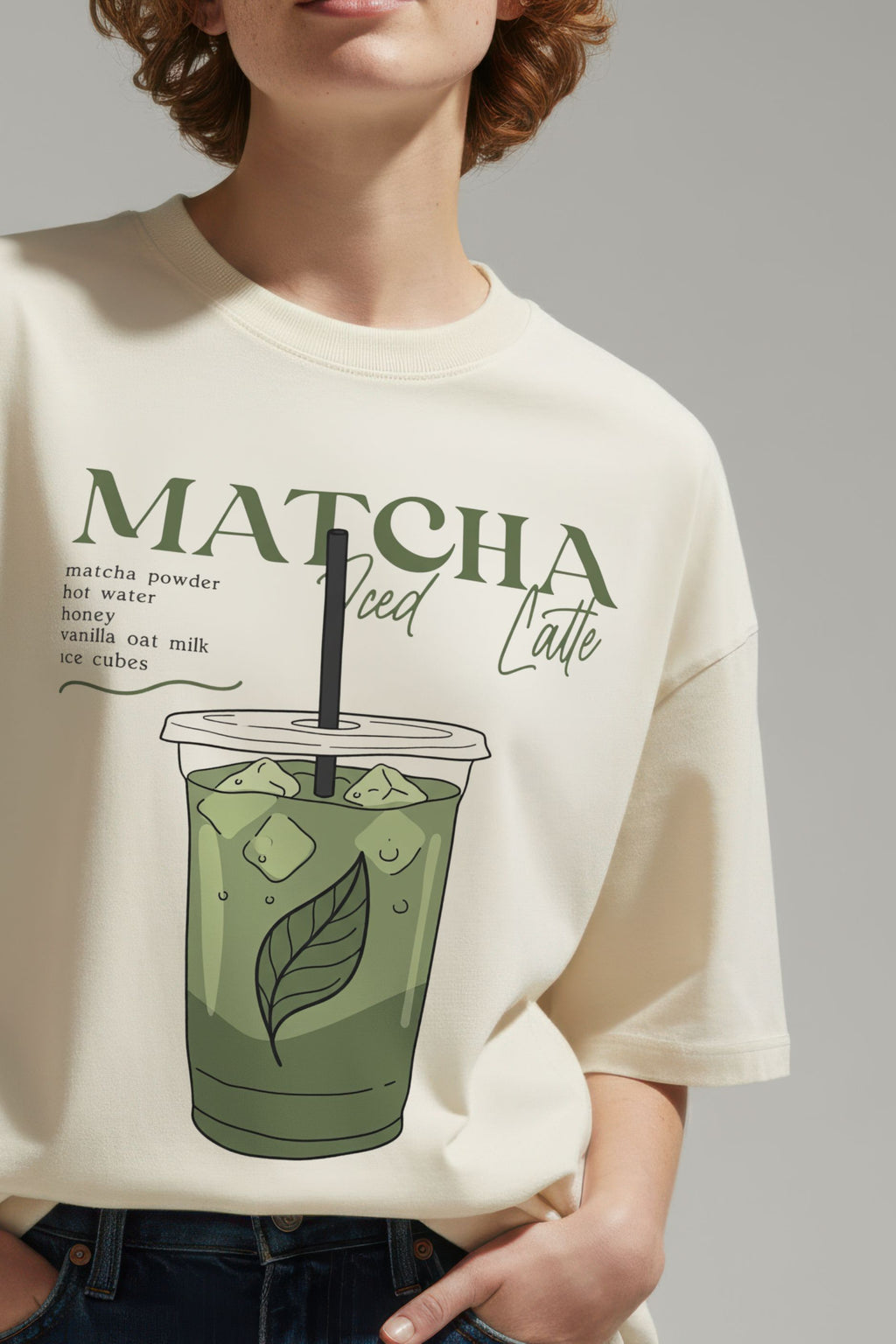 MATCHA ICED LATTE TEE