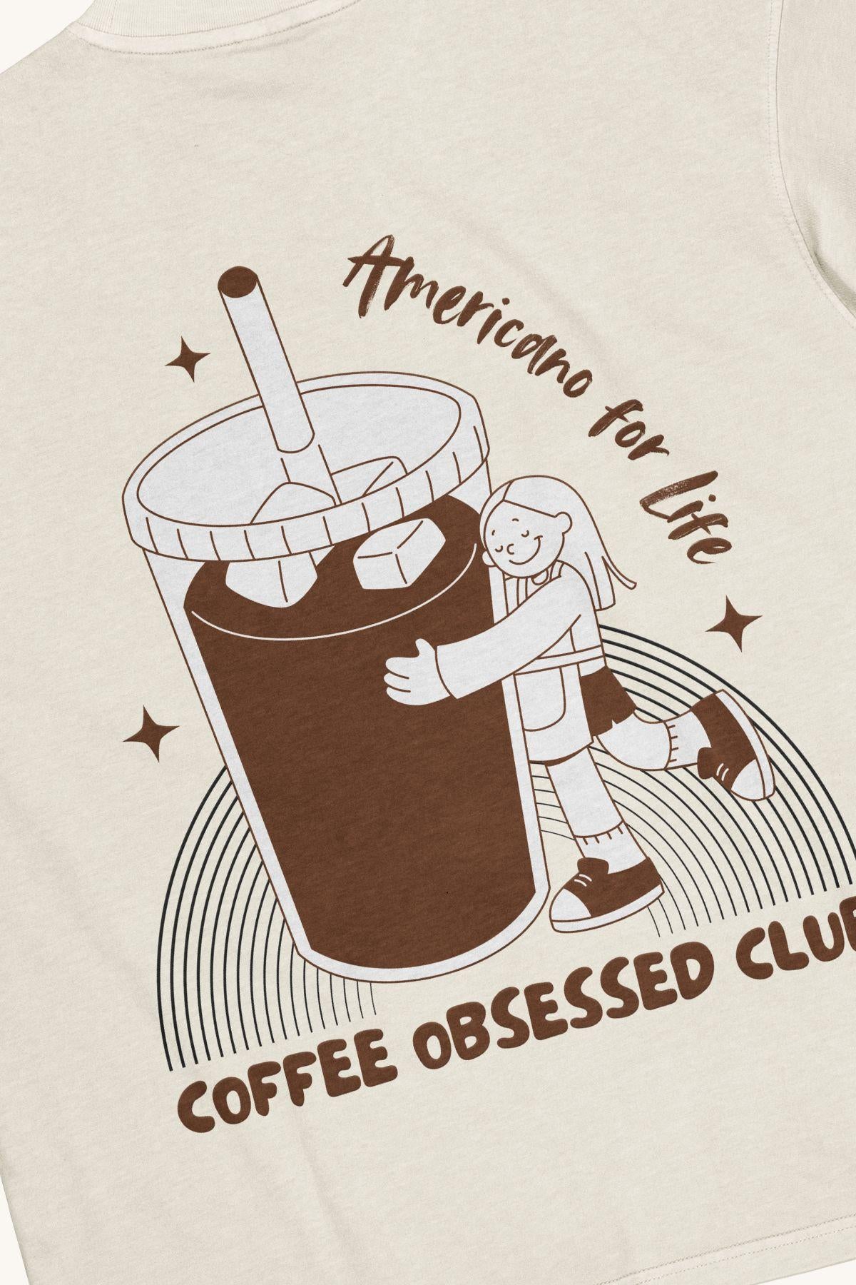 COFFEE OBSESSED Oversized Tee