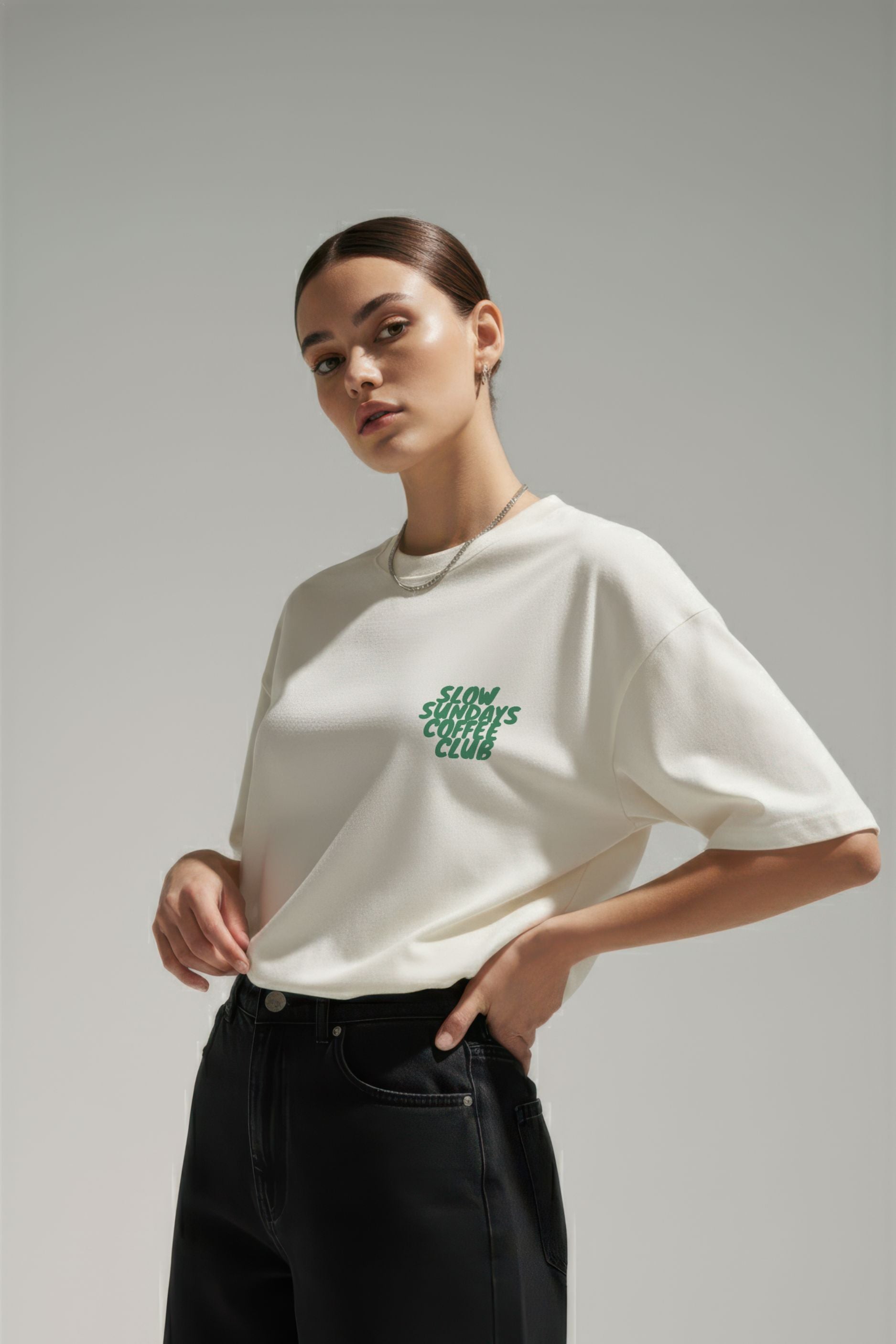 SLOW SUNDAY BOXY TEE